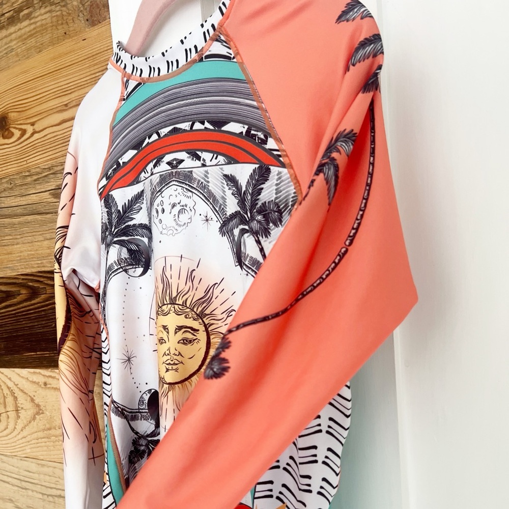 Brazilian Designer De Chelles Kids Solei Rashguard NWT - Picture 4 of 4